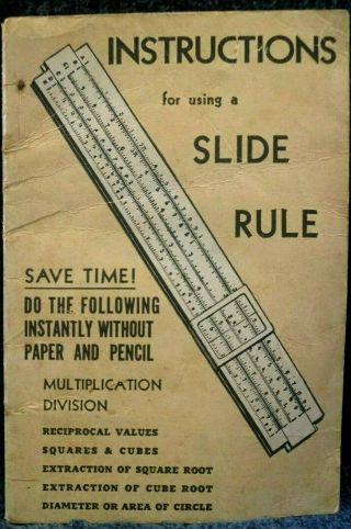 Instructions For Using A Slide Rule By W.  Stanley & Co.  - 1120