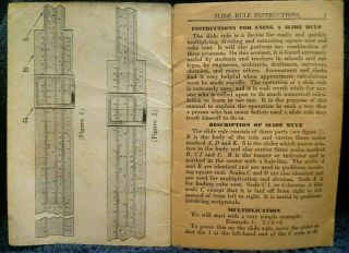 Instructions For Using A Slide Rule By W.  Stanley & Co.  - 1120 2
