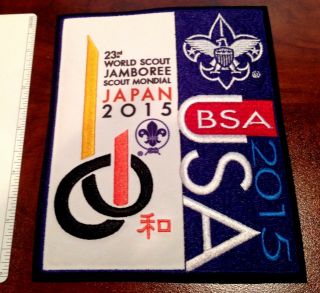 Official Usa Contingent Jacket Patch 23rd World Jamboree Yamaguchi Japan 2015