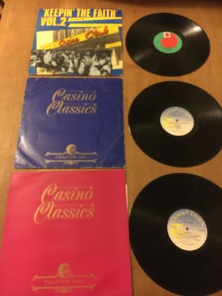 3 Wigan Casino Classics Northern Soul Lp Vinyl Records - Keeping The Faith