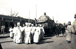 China Photos Peking Beijing Significant Chinese Funeral - 2x Orig 1905/07