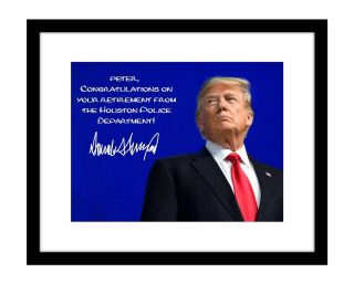 Donald Trump 8x10 Personalized Signed Photo Picture Autographed Your Name Maga