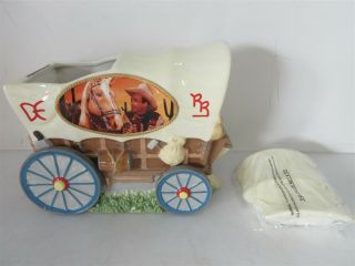 Limited Edition Roy Rogers Rr Chuckwagon Household Kitchen Cookie Jar W/ Box