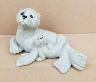 Quarry Critters Samba & Sushi Sea Lion 6 " Figurine Second Nature Design 2003