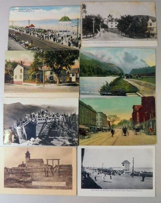 1100,  Unsorted Hampshire Post Cards,  Box Weight 10 1/2 Pounds
