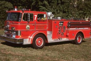 Roanoke Va Engine 7 1969 Oren Pumper - Fire Apparatus Slide