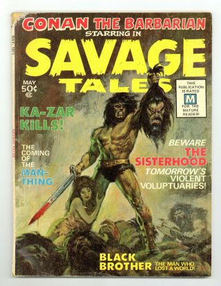 Savage Tales 1 Gd/vg 3.  0 1971 1st App.  Man - Thing