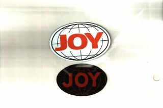 2 Different Joy Globes 1 Is A Magnet Coal Mining Stickers 1084