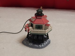 Hallmark Keepsake 2014 Holiday Lighthouse Christmas Ornament Magic Cord Light