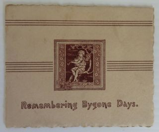 1900 Christmas Greetings Card From Teacher Bygone Days (inv15169)