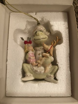 Lenox Dr.  Seuss The Grinch " The Spirit Of Grinchmas " Christmas Ornament
