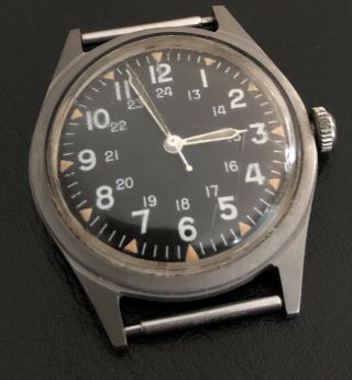 1969 Vintage Benrus Military Issue Wrist Watch Dtu - 2a/p Mil - W - 3818b Vietnam Era