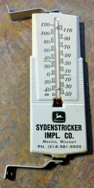 Vintage John Deere Dealership Metal Thermometer.  Mexico,  Missouri