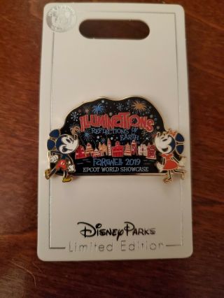 Disney Epcot Illuminations Farewell Pin Cast Exclusive Limited Edition 500