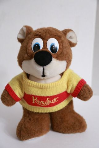 Kissyfur 12” Vintage 1985 Teddy Bear In Sweater Plush Toy Dol Phil Mendez