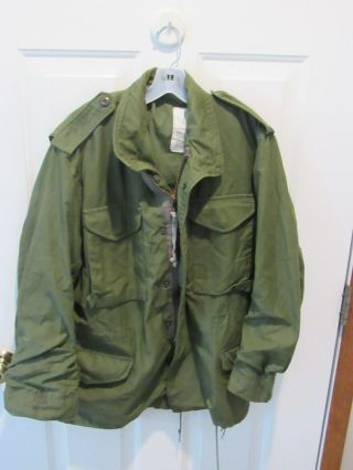 Us Army M - 65 Vintage Military Field Jacket Small Regular Golden Mfg Early 80 