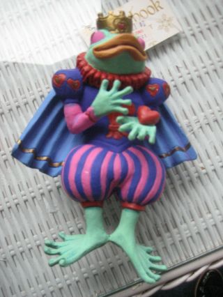 Dept 56 Collectibles Alice In Wonderland Ornament Frog Prince Htf,  Box