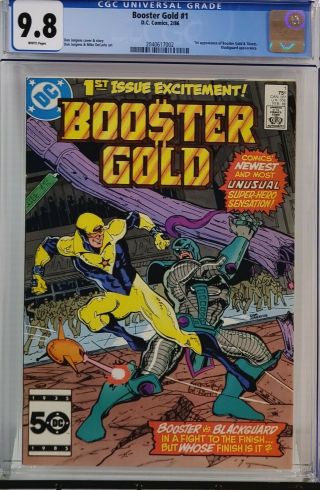 Booster Gold 1 Cgc 9.  8 White Pages