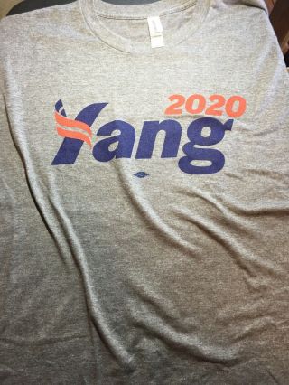 Andrew Yang Offical Campaign T - Shirt President 2020 Xl