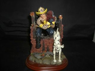 Red Hats Of Courage " Breaking Through " Figurine