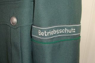 Post WWII East German Police Polizei VOPO uniform cuff title - Betriebsschutz 2