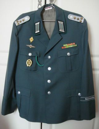 Post WWII East German Police Polizei VOPO uniform cuff title - Betriebsschutz 3