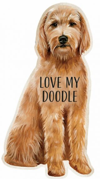 Goldendoodle Love My Dog Shaped Magnet