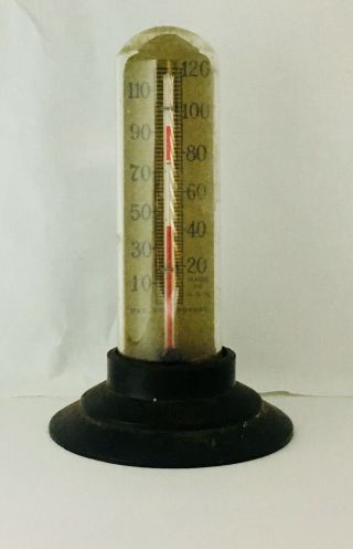 Vintage Advertising Desk Thermometer Bakelite Made In Usa Greenville Tennessee