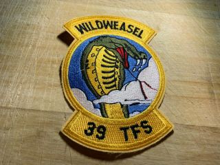 1980/1990s? Us Air Force Patch - Wild Weasel 39th Tfs Usaf Beauty