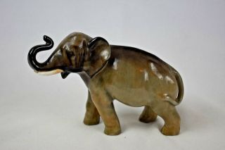 Royal Doulton Charles Noke Grey Elephant Hn 2644 With Trunk In Salute