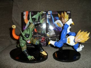 Dragon Ball Z Banpresto Vegeta And Cell Figures