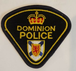 Collectable Patch: Dominion Police Nova Scotia Canada