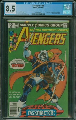 Avengers 196 Cgc 8.  5 Origin And 1st Appearance Of The Taskmaster