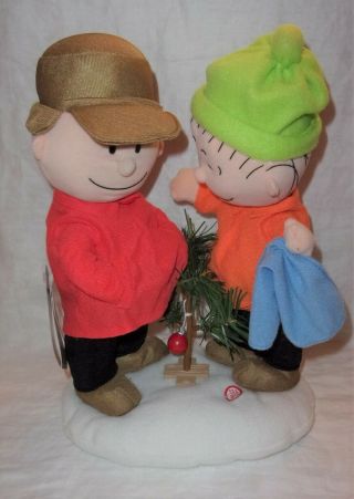 Nwt 2009 Gemmy Interactive Peanuts Charlie Brown And Linus Voice Recording