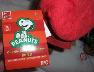 NWT 2009 Gemmy interactive Peanuts Charlie Brown and Linus Voice Recording 3