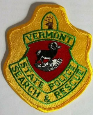 Commemorative Patch: Vermont State Police Search & Rescue