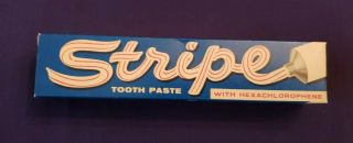 Vintage Stripe Toothpaste Dental Paste Box Only