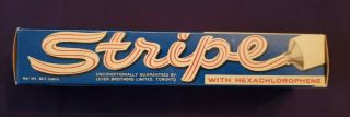Vintage Stripe Toothpaste dental paste box only 3