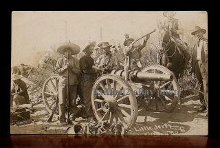 Mexican Revolution 1911 Cannon Stolen From El Paso Courthouse Rppc