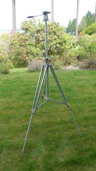Vintage Linhof Tall Aluminum Tripod with Head - made in West Germany - YREA/SPD 2