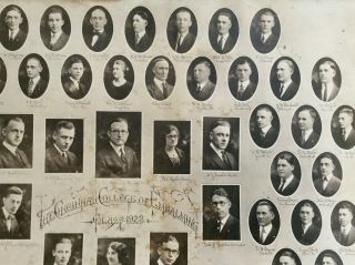 1922 Cincinnati College of Embalming Class Photo - Grad Names - Mortuary Funeral 3