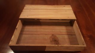 Vintage Primitive Wood Wooden Crate Box MARYLAND BISCUIT Co 2