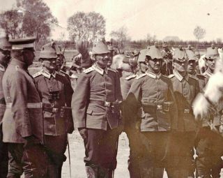 Historic China Photograph Old Qingdao Tsingtau Troops Germans - 1x Orig 1900s