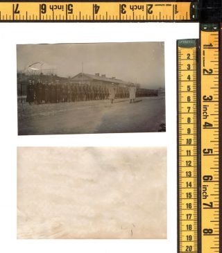 Historic China Photograph Old Qingdao Tsingtau German Barracks - 1x orig 1911 3