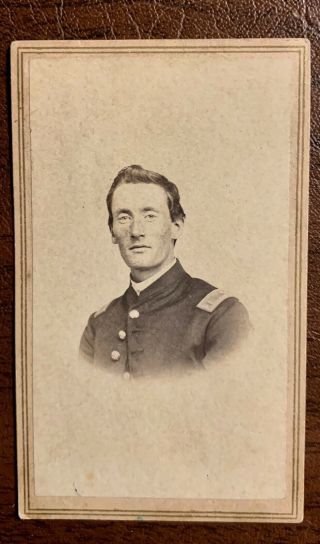 Ohio Soldier Officer Civil War Cdv Photo Cleveland Backmark