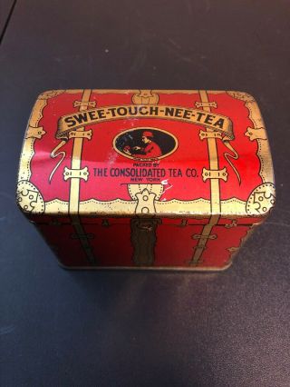 1 Rare Vintage Antique Swee - Touch - Nee - Tea Tin.  The Consolidated Tea Co.  Ny