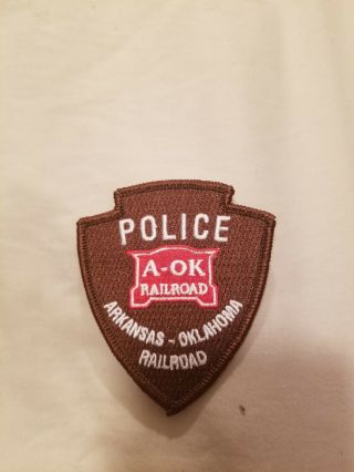 Arkansas - Oklahoma Railroad Police Patch