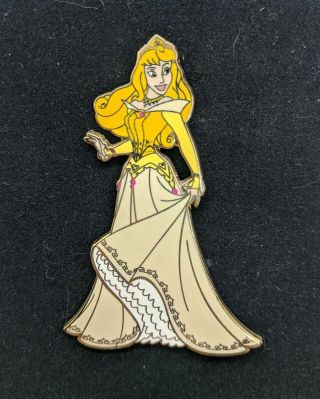 Disney Shopping Pin Gold Dress Princess Aurora Sleeping Beauty Le 100