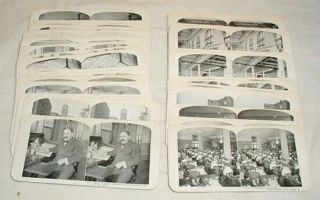 1905 Set Of 50 " Trip Through Sears Roebuck & Co " Stereoview View Cards Complete