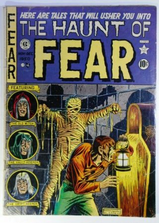 The Haunt Of Fear 4 Gd 2.  0 (ec 1950 Series) Mummy Cover.  Gary Arlington Collect